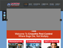 Tablet Screenshot of crossfirepestcontrol.com